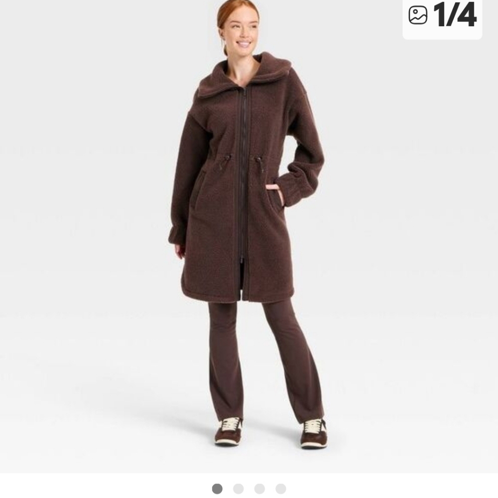 All in Motion Deep Brown Teddy Jacket